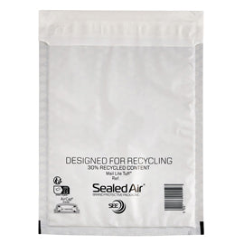 Busta imbottita Mail Lite Tuff Cushioned - impermeabile - D (18 x 26 cm) - bianco - Sealed Air - conf. 10 pezzi