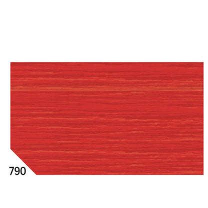 Carta crespa - 50 x 250 cm - 48 gr - rosso ciliegia 790 - Rex Sadoch - conf.10 rotoli