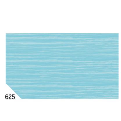 Carta crespa - 50 x 250 cm - 48 gr - azzurro 625 - Rex Sadoch - conf.10 rotoli