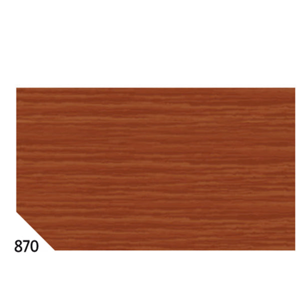 Carta crespa - 50 x 250 cm - 48 gr - marrone 870 - Rex Sadoch - conf.10 rotoli