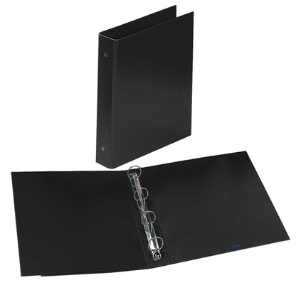 Raccoglitore Europa - 22 x 30 cm - 4 anelli tondi 50 mm - dorso 6 cm - nero - Favorit