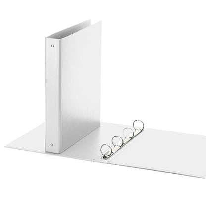 Raccoglitore Europa - 22 x 30 cm - 4 anelli tondi 30 mm - dorso 4 cm - bianco - Favorit