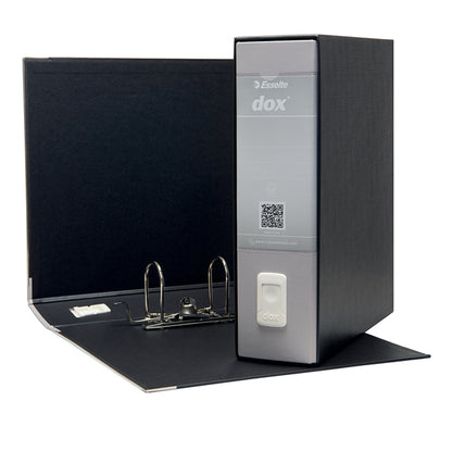 Registratore Dox 1 - dorso 8 cm - commerciale 23 x 29,7 cm - grigio chiaro - Esselte Dox