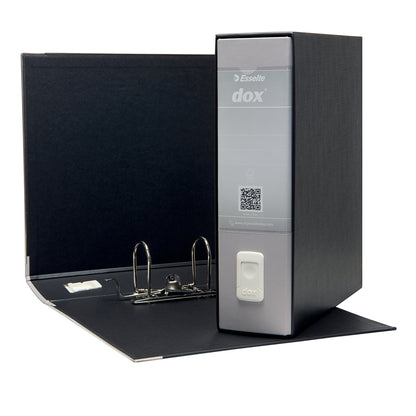 Registratore Dox 1 - dorso 8 cm - commerciale 23 x 29,7 cm - grigio chiaro - Esselte Dox