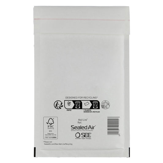 Busta imbottita Mail Lite - G (24 x 33 cm) - bianco - Sealed Air - conf. 10 pezzi