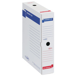 Scatola archivio Memory X80 - 25 x 35 cm - dorso 8 cm - bianco - Sei Rota
