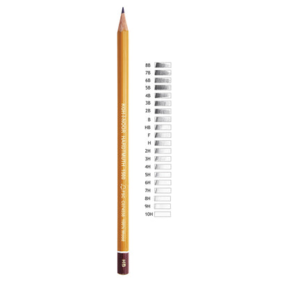 Matita in grafite H1500 - gradazione 2H - Koh.I.Noor - scatola 12 matite - conf. 12 pezzi