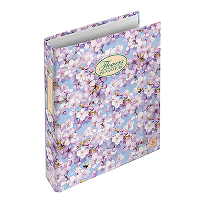 Raccoglitore Nature Flowers - A4 - cm 4 anelli da 30mm - dorso 4 cm - Pigna
