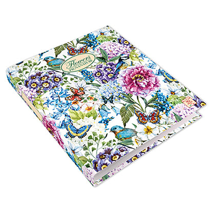 Raccoglitore Nature Flowers - A4 - cm 4 anelli da 30mm - dorso 4 cm - Pigna