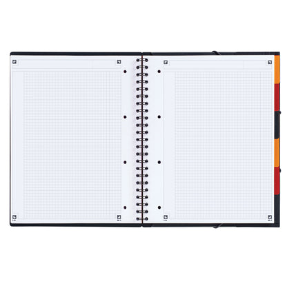 Blocco spiralato Organiser Book - 5mm con margine - 240 x 297mm - 80gr - 80 fogli - Oxford