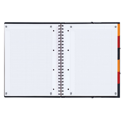Blocco spiralato Organiser Book - 5mm con margine - 240 x 297mm - 80gr - 80 fogli - Oxford