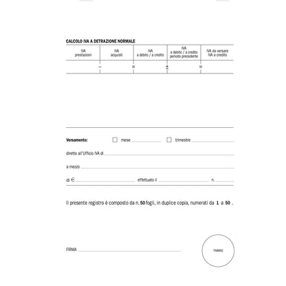 Blocco ricevute sanitarie numerate - 50/50 fogli autoricalcanti - 23 x 15cm - Edipro