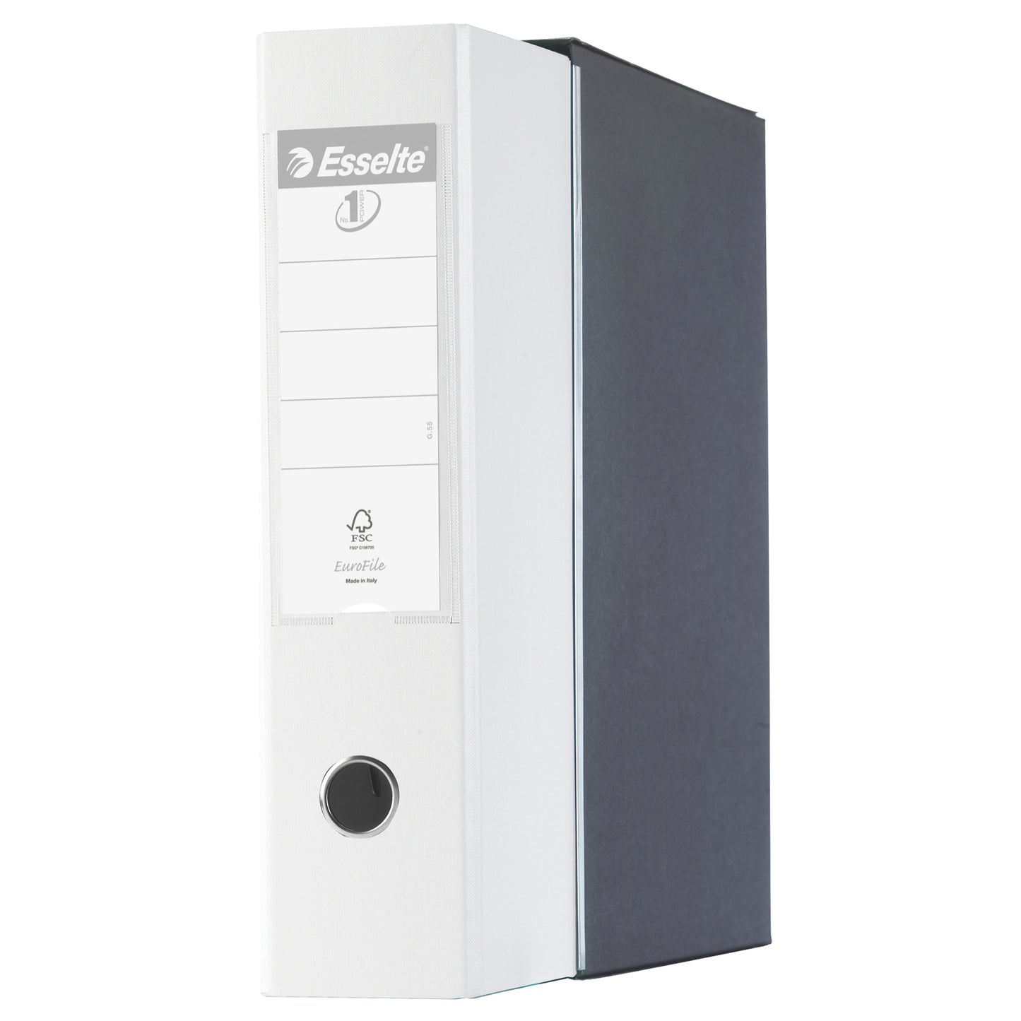 Registratore Eurofile G55 - dorso 8 cm - protocollo 23 x 33 cm - bianco - Esselte