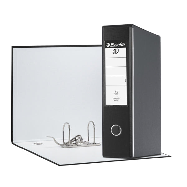 Registratore Eurofile G55 - dorso 8 cm - protocollo 23 x 33 cm - nero - Esselte