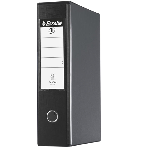 Registratore Eurofile G55 - dorso 8 cm - protocollo 23 x 33 cm - nero - Esselte