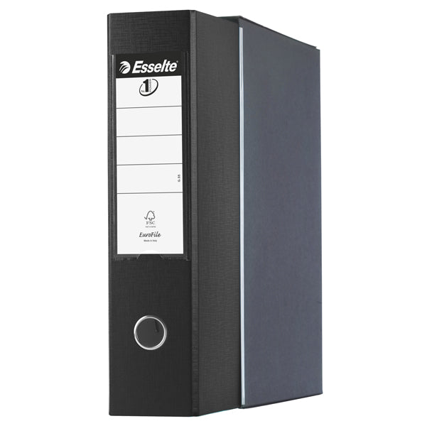 Registratore Eurofile G55 - dorso 8 cm - protocollo 23 x 33 cm - nero - Esselte