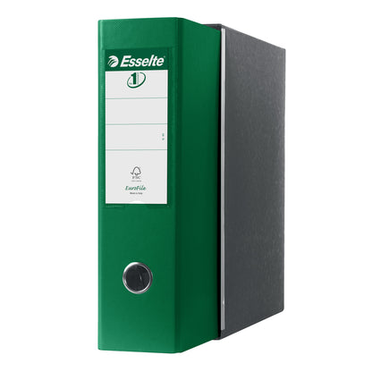 Registratore Eurofile G53 - dorso 8 cm - commerciale 23 x 30 cm - verde - Esselte