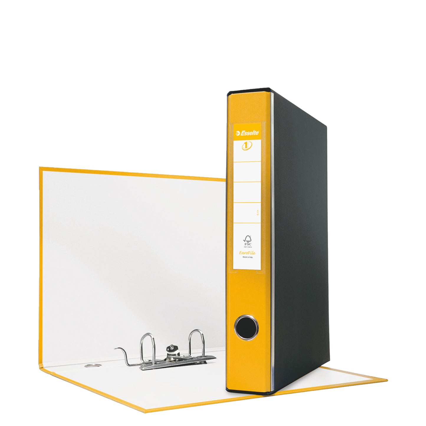 Registratore Eurofile G54 - dorso 5 cm - protocollo 23 x 33 cm - giallo - Esselte