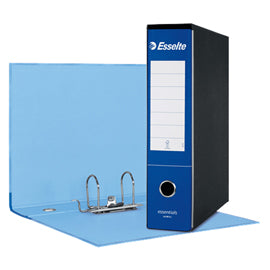 Registratore Essentials G75 - dorso 8 cm - protocollo 23 x 33 cm - blu - Esselte