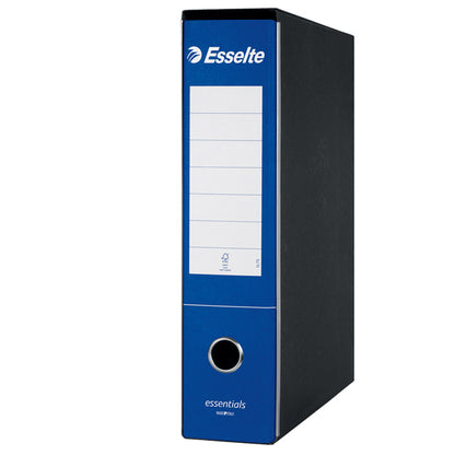 Registratore Essentials G75 - dorso 8 cm - protocollo 23 x 33 cm - blu - Esselte
