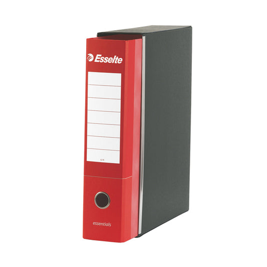 Registratore Essentials G73 - dorso 8 cm - commerciale 23 x 30 cm - rosso - Esselte