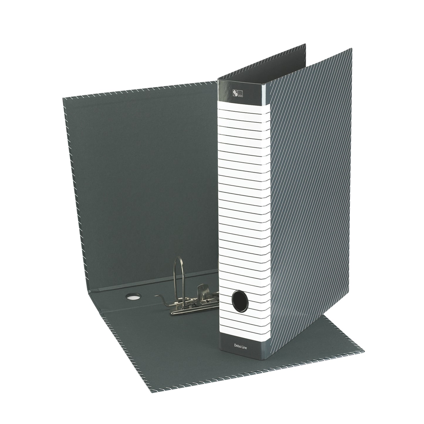 Registratore Delso Line G14 - dorso 5 cm - protocollo 23 x 33 cm - grigio - Esselte