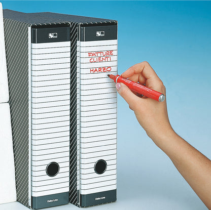 Registratore Delso Line G12 - dorso 5 cm - commerciale 23 x 30 cm - grigio - Esselte