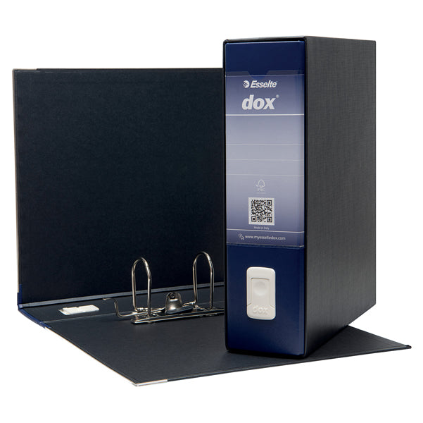 Registratore Dox 1 - dorso 8 cm - commerciale 23 x 29,7 cm - blu - Esselte Dox