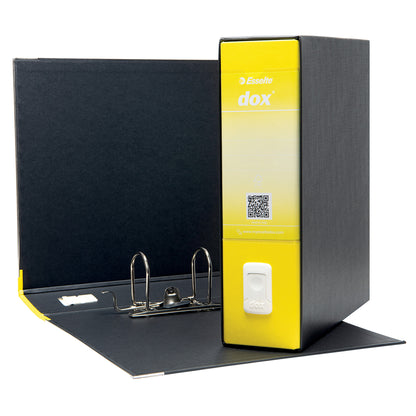 Registratore Dox 1 - dorso 8 cm - commerciale 23 x 29,7 cm - giallo - Esselte Dox