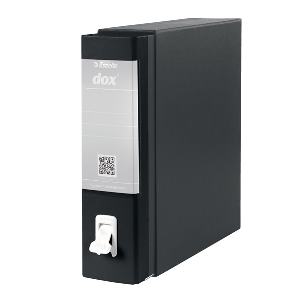 Registratore Dox 1 - dorso 8 cm - commerciale 23 x 29,7 cm - nero - Esselte Dox