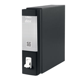 Registratore Dox 1 - dorso 8 cm - commerciale 23 x 29,7 cm - nero - Esselte Dox