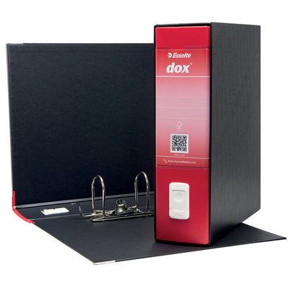 Registratore Dox 1 - dorso 8 cm - commerciale 23 x 29,7 cm - rosso - Esselte Dox