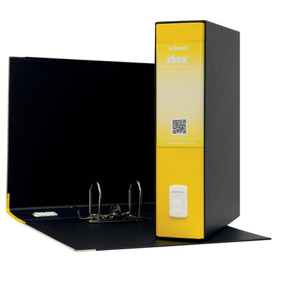 Registratore Dox 2 - dorso 8 cm - protocollo 23 x 34 cm - giallo - Esselte Dox
