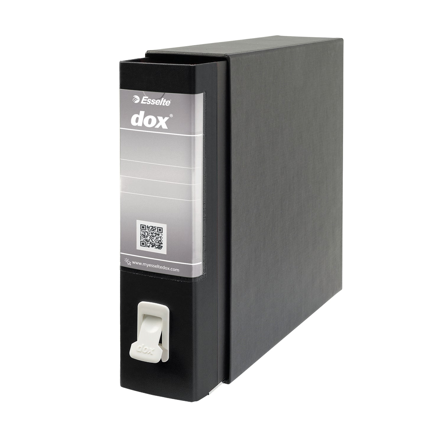 Registratore Dox 2 - dorso 8 cm - protocollo 23 x 34 cm - nero - Esselte Dox
