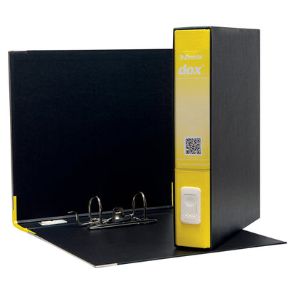 Registratore Dox 4 - dorso 5 cm - commerciale 23 x 29,7 cm - giallo - Esselte Dox