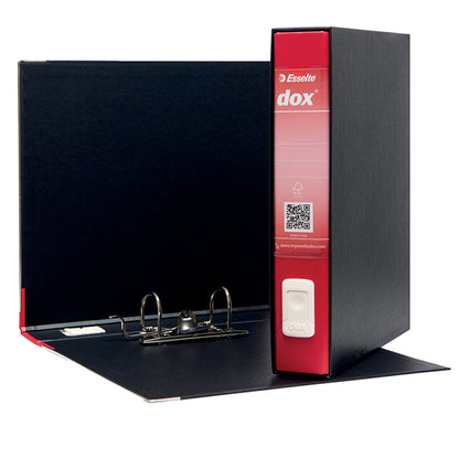 Registratore Dox 4 - dorso 5 cm - commerciale 23 x 29,7 cm - rosso - Esselte Dox