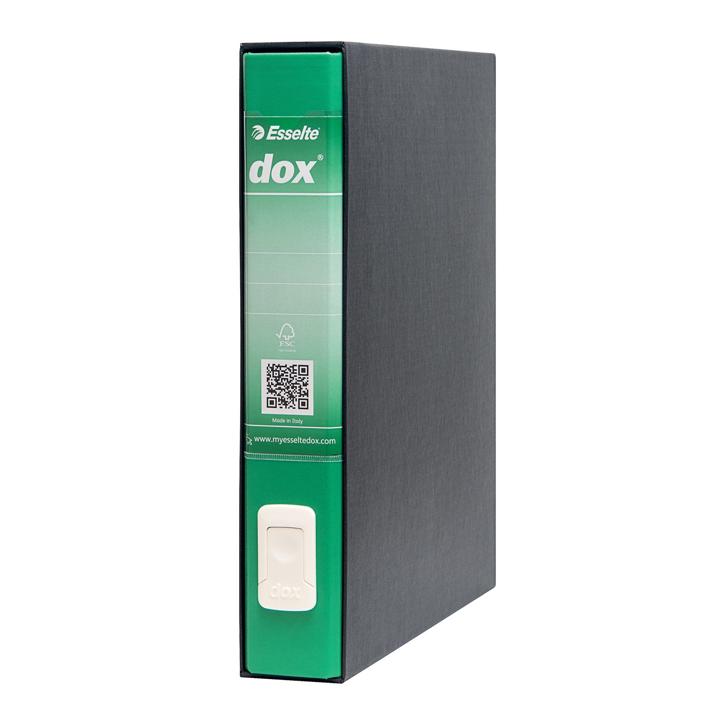 Registratore Dox 4 - dorso 5 cm - commerciale 23 x 29,7 cm - verde - Esselte Dox