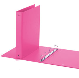 Raccoglitore Europa - 22 x 30 cm - 4 anelli tondi 30 mm - dorso 4 cm - rosa - Favorit