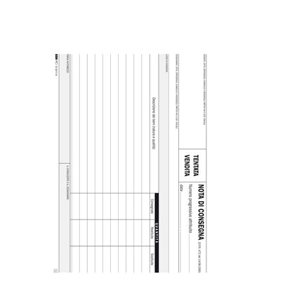 Blocco nota consegna tentata vendita - 50/50 fogli autoricalcanti - 15 x 23cm - Edipro