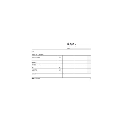 Blocco prelievo carburante - 50/50 fogli autoricalcanti - 9,9 x 17cm - Edipro
