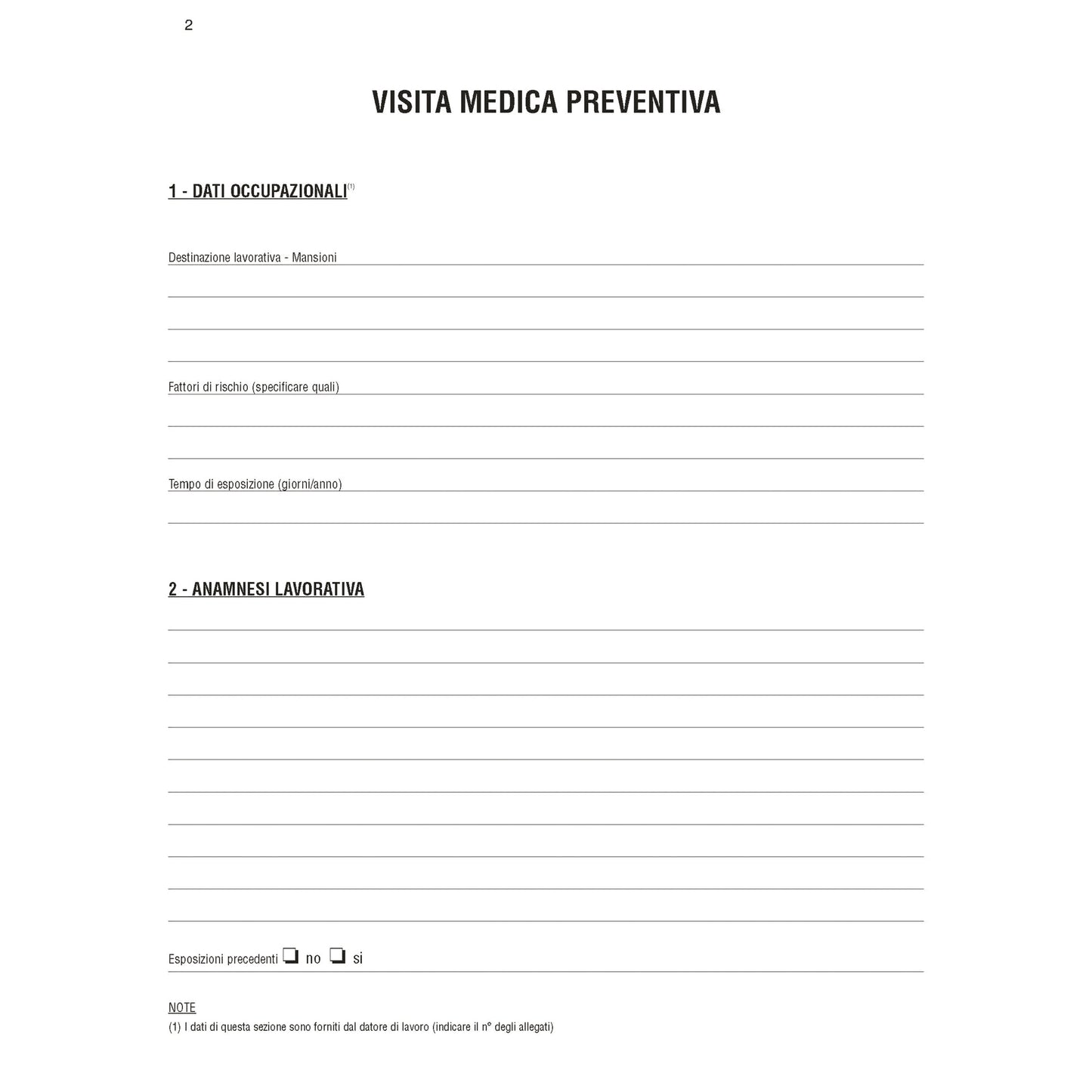 Cartella sanitaria di rischio per lavoratori esposti ad agenti cancerogeni - 31 x 24cm - Edipro