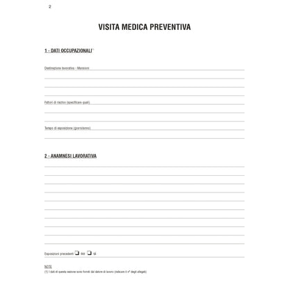 Cartella sanitaria di rischio per lavoratori esposti ad agenti cancerogeni - 31 x 24cm - Edipro