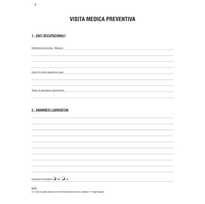 Cartella sanitaria di rischio per lavoratori esposti ad agenti cancerogeni - 31 x 24cm - Edipro