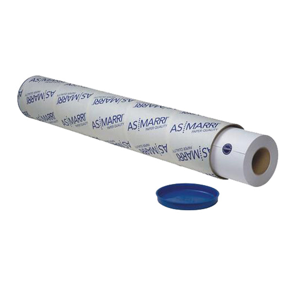 Carta plotter XB.80 - 914 mm x 150 mt - 80 gr - laser - opaca - bianco - As Marri
