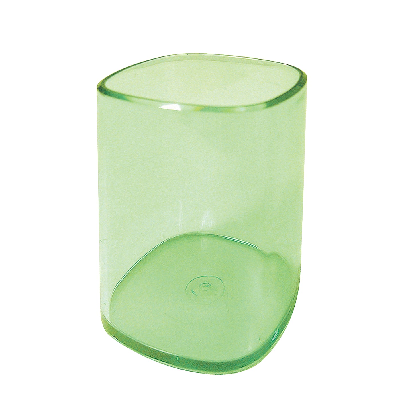Portapenne a bicchiere - 6,5 x 6,5 x 9,5 cm - trasparente verde - Arda