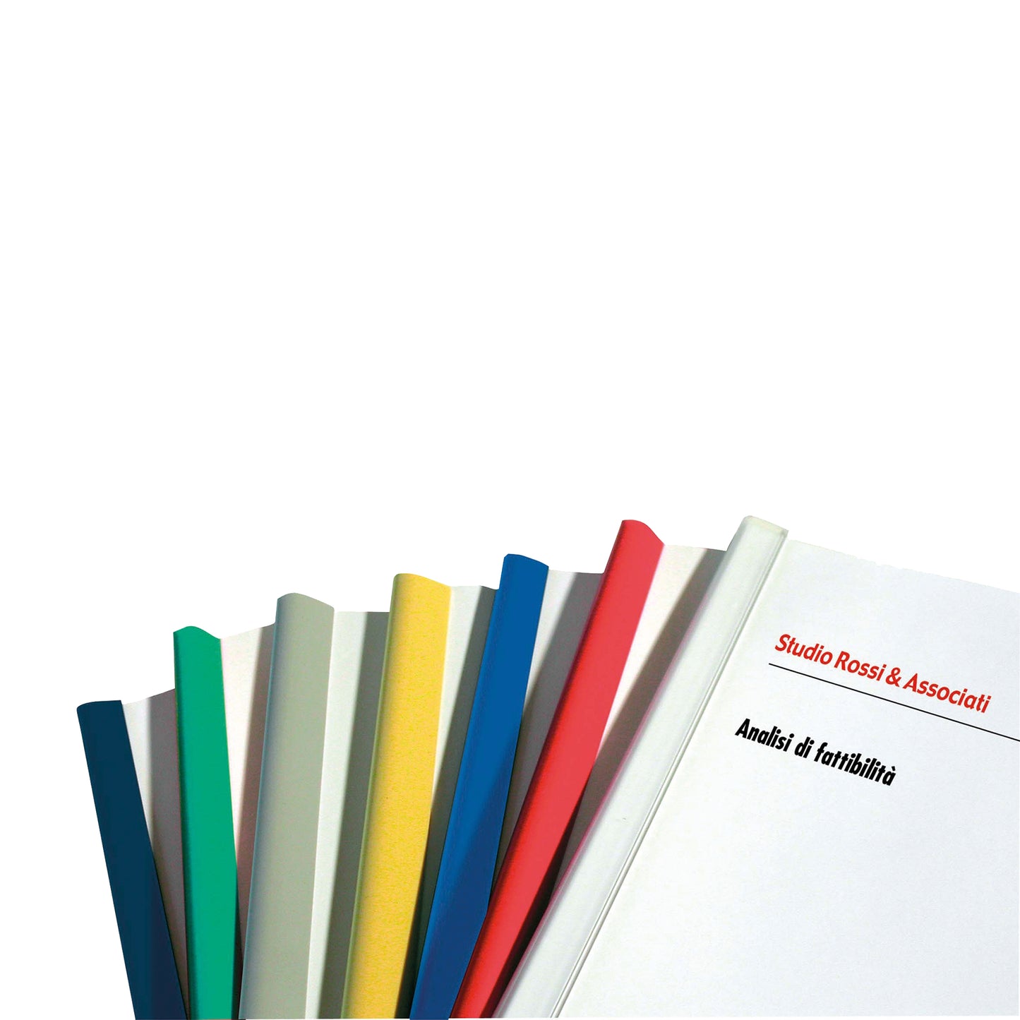Dorsetti tondi per rilegatura - 8 mm - grigio - Fellowes - scatola 50 pezzi