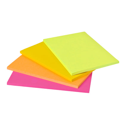 Blocco foglietti Post-it Super Sticky Meeting Notes - 6445-SSP - 152 x 101 mm - rosa/verde neon - 45 fogli - Post-it