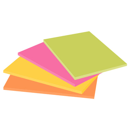 Blocco foglietti Post-it Super Sticky Meeting Notes - 6845-SSP - 203 x 152 mm - giallo/rosa neon - 45 fogli - Post-it