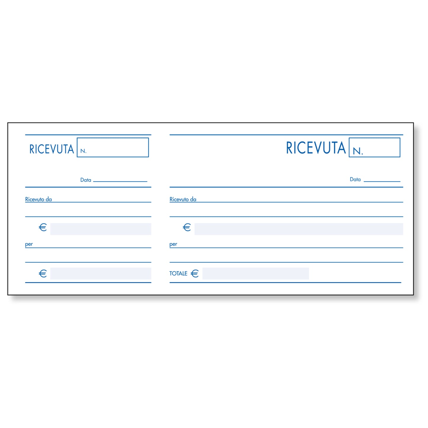Blocco ricevute generiche - 10 x 22cm - 100 fogli - BM