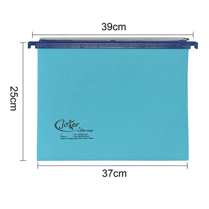 Cartella sospesa Joker - cassetto - interasse 39 cm - fondo V - 37 x 25 cm - blu - Bertesi